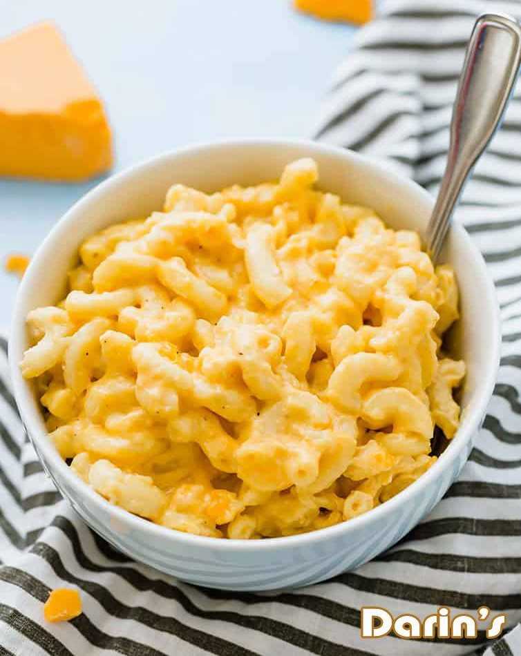 Darin’s tasty Macaroni and cheese in Edinburgh.